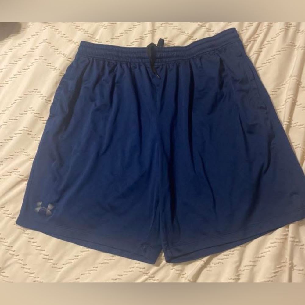 Under Armour Men's Navy Athletic Shorts XXL-EUC